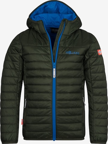 TROLLKIDS Outdoor jacket in Green: front