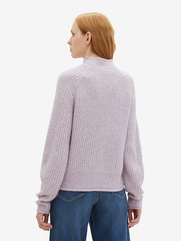 TOM TAILOR DENIM Pullover in Lila