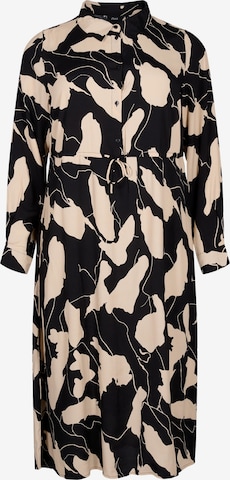 Zizzi Shirt Dress 'BELLA' in Black: front