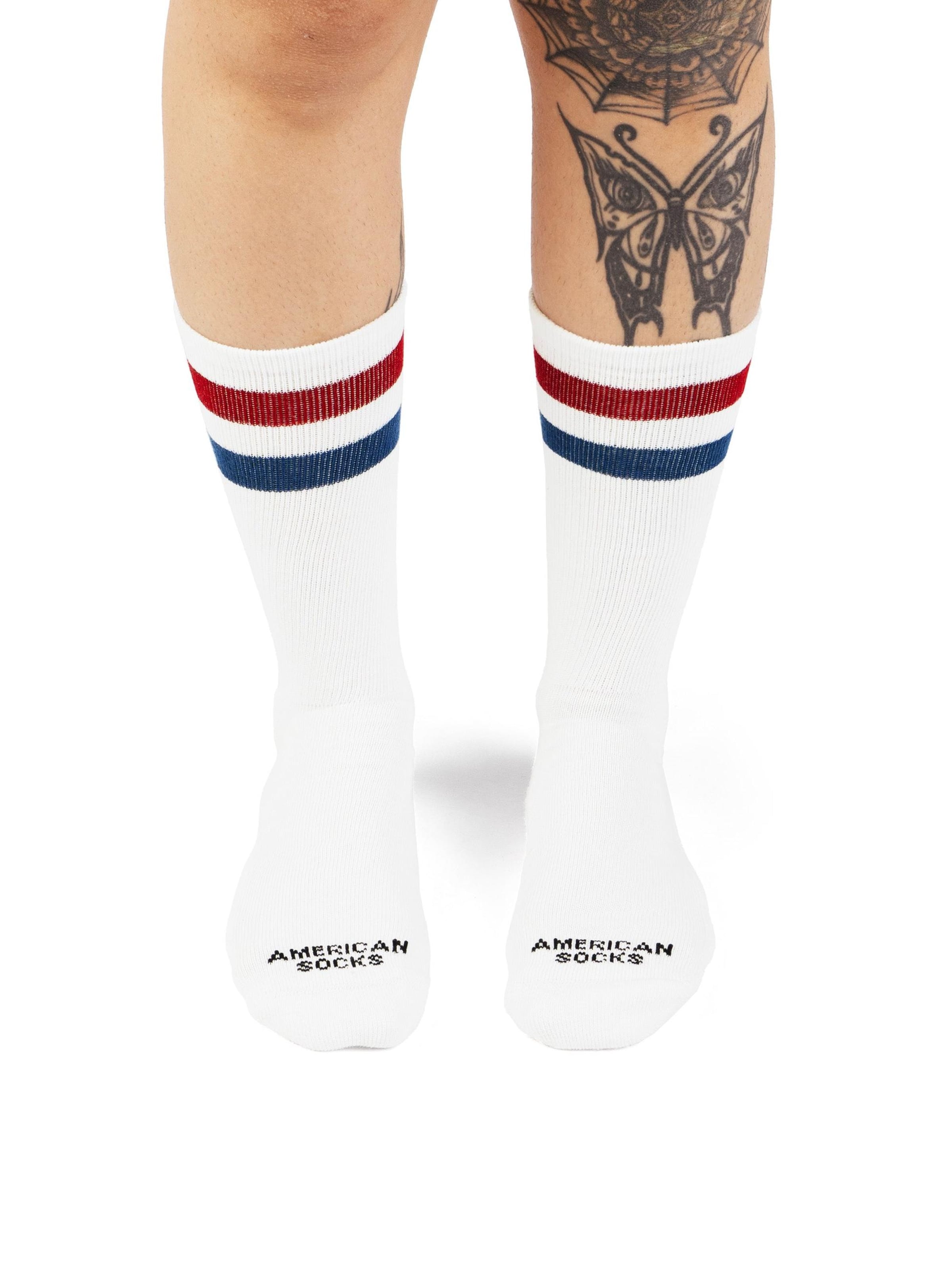 Chaussettes 'Delorean' American Socks en blanc