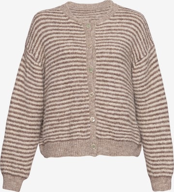 Lilavie Strickjacke ' Patii ' in Beige: Vorderseite
