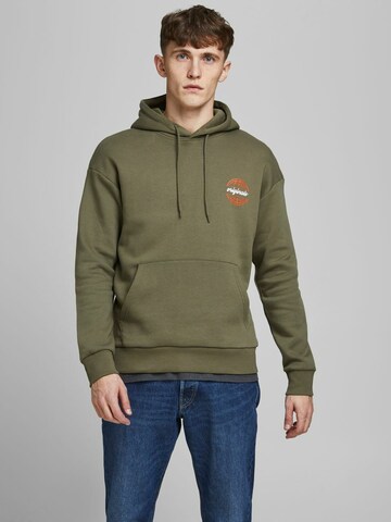 JACK & JONES Sweatshirt 'JORColton' in Green: front