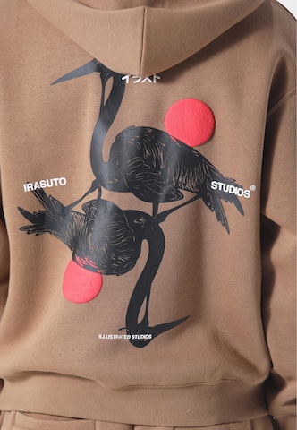 Felpa 'Crane' di Irasuto Studios in marrone
