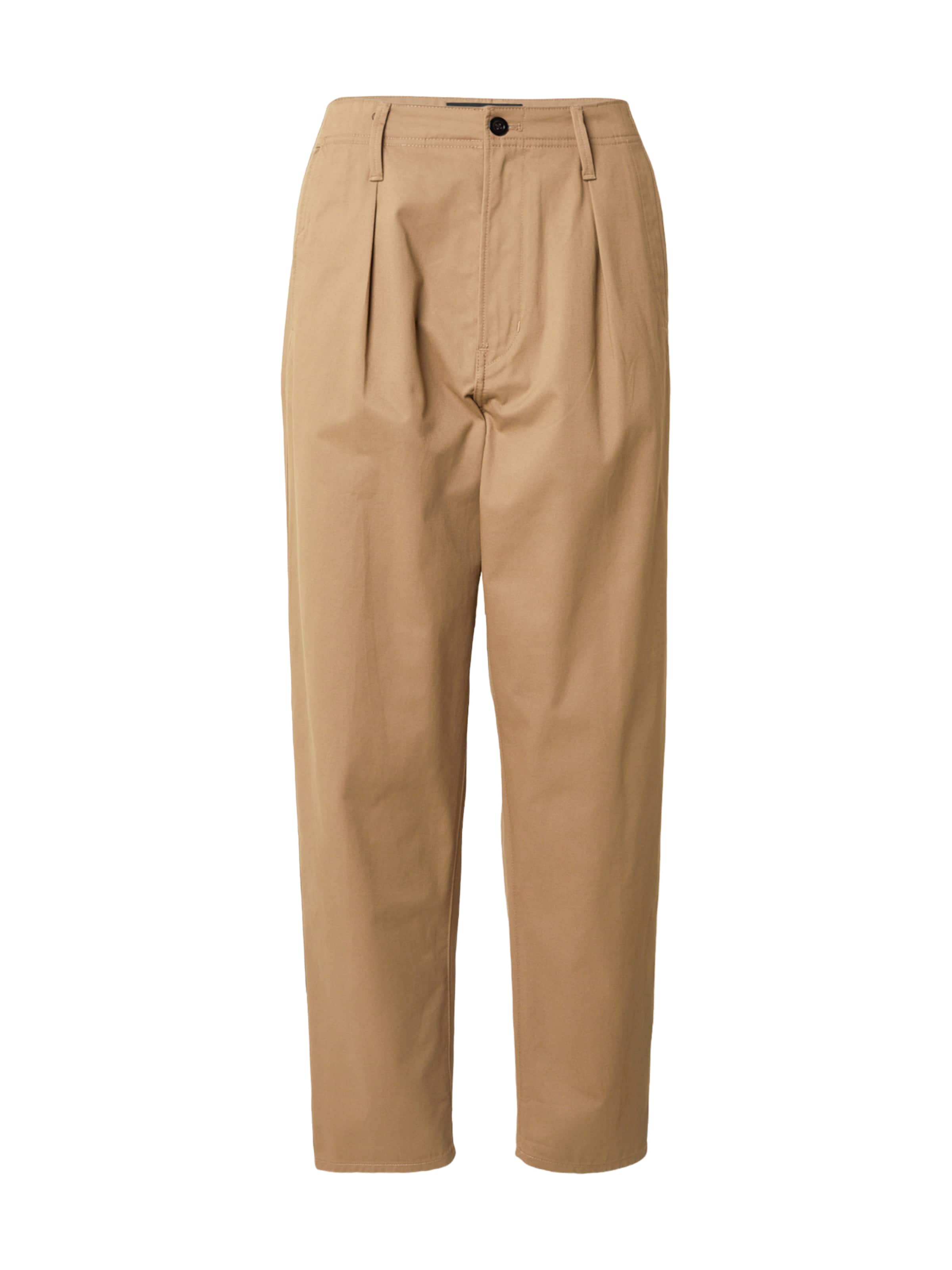 Pantalon à pince G-STAR en beige : devant