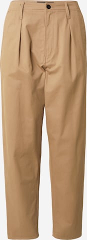 Pantalon à pince G-STAR en beige : devant