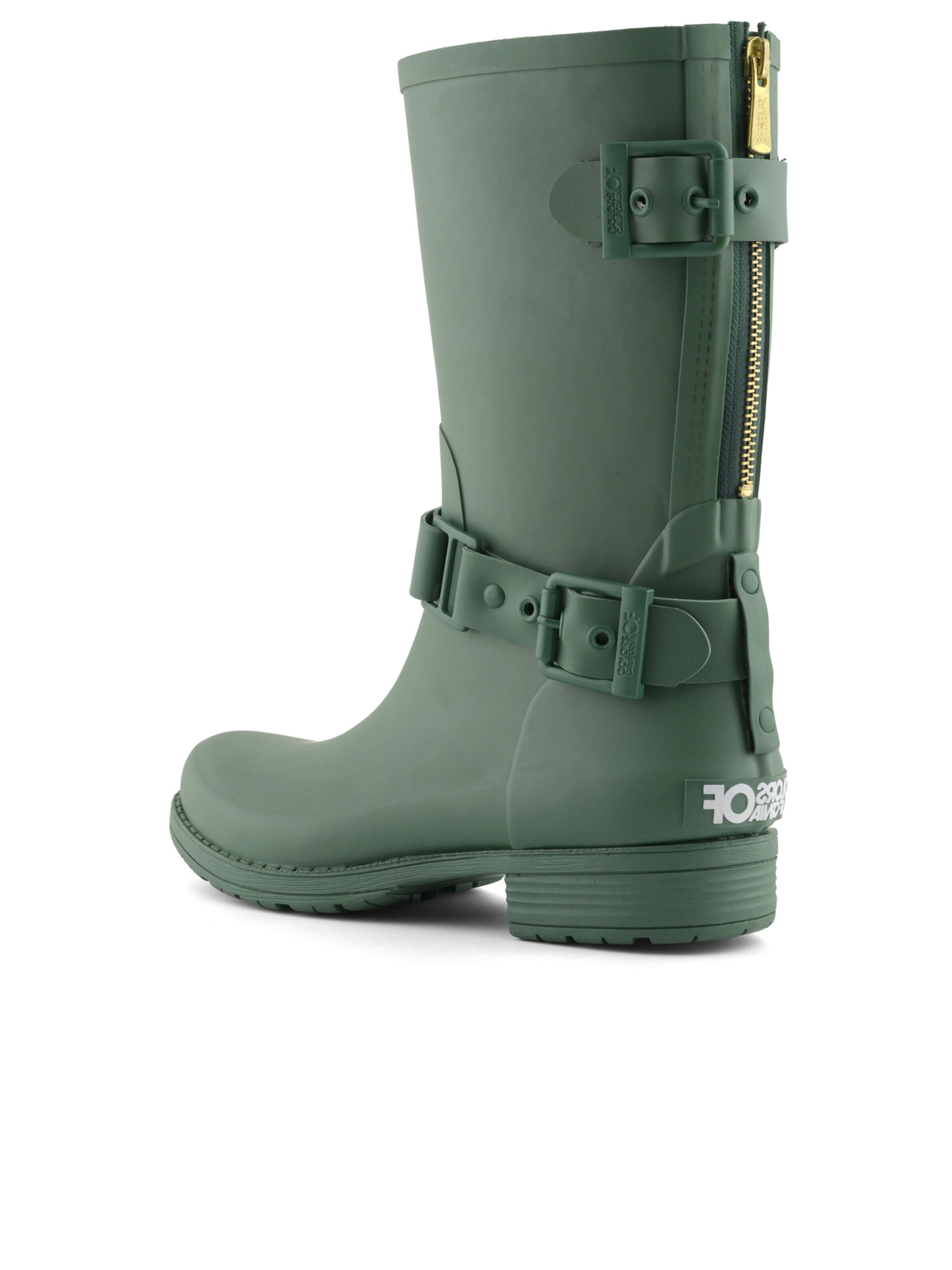 Stivale di gomma 'Wellies' di COLORS OF CALIFORNIA in verde: dietro