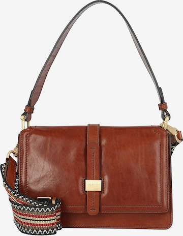 The Bridge Shoulder Bag 'Beatrice' in Brown: front