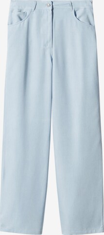 MANGO Loose fit Pants 'MYKONOS' in Blue: front