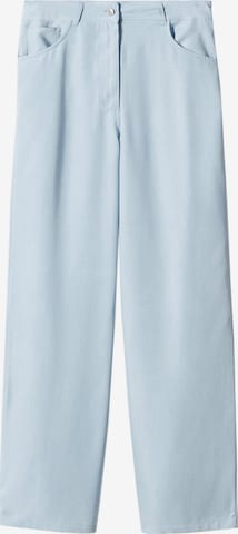 Loosefit Pantalon 'MYKONOS' MANGO en bleu : devant