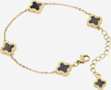 Lenoites Bracelet 'Four-leaf Clover Mini 20' in Gold: front