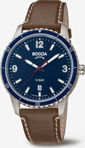 Boccia Titanium Uhr in Braun: predná strana