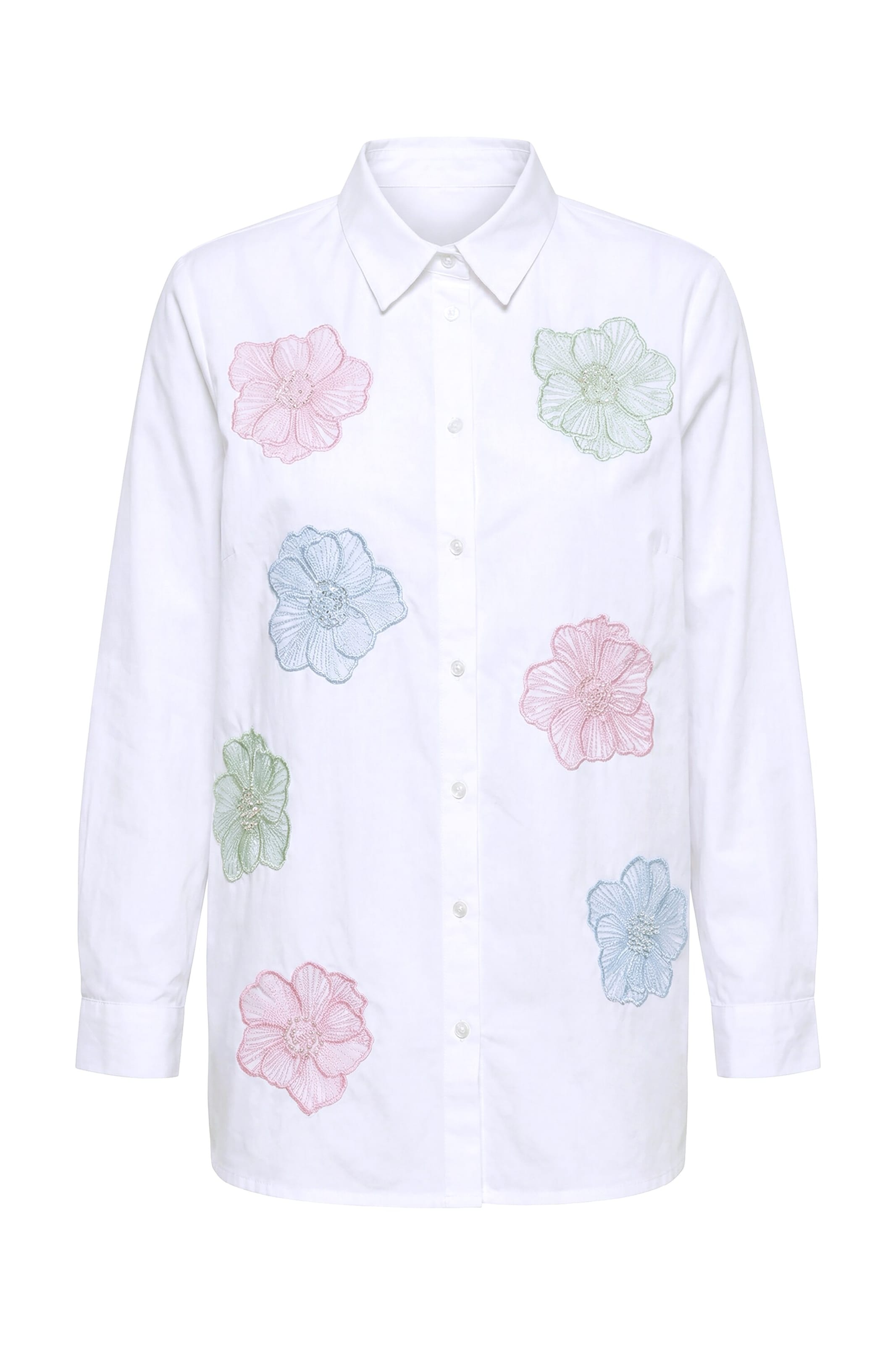 MIAMODA Blouse in White: front