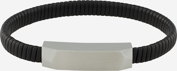 Calvin Klein - Pulsera 'MAGNIFY' en negro: frente