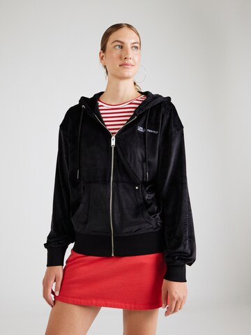 Hanorac de la KARL LAGERFELD JEANS pe negru: față