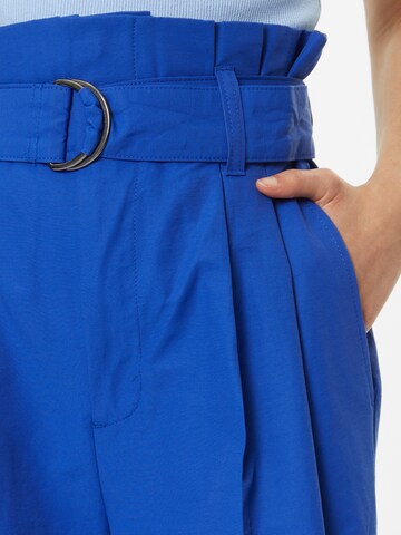 Banana Republic Normální Kalhoty se sklady v pase – modrá