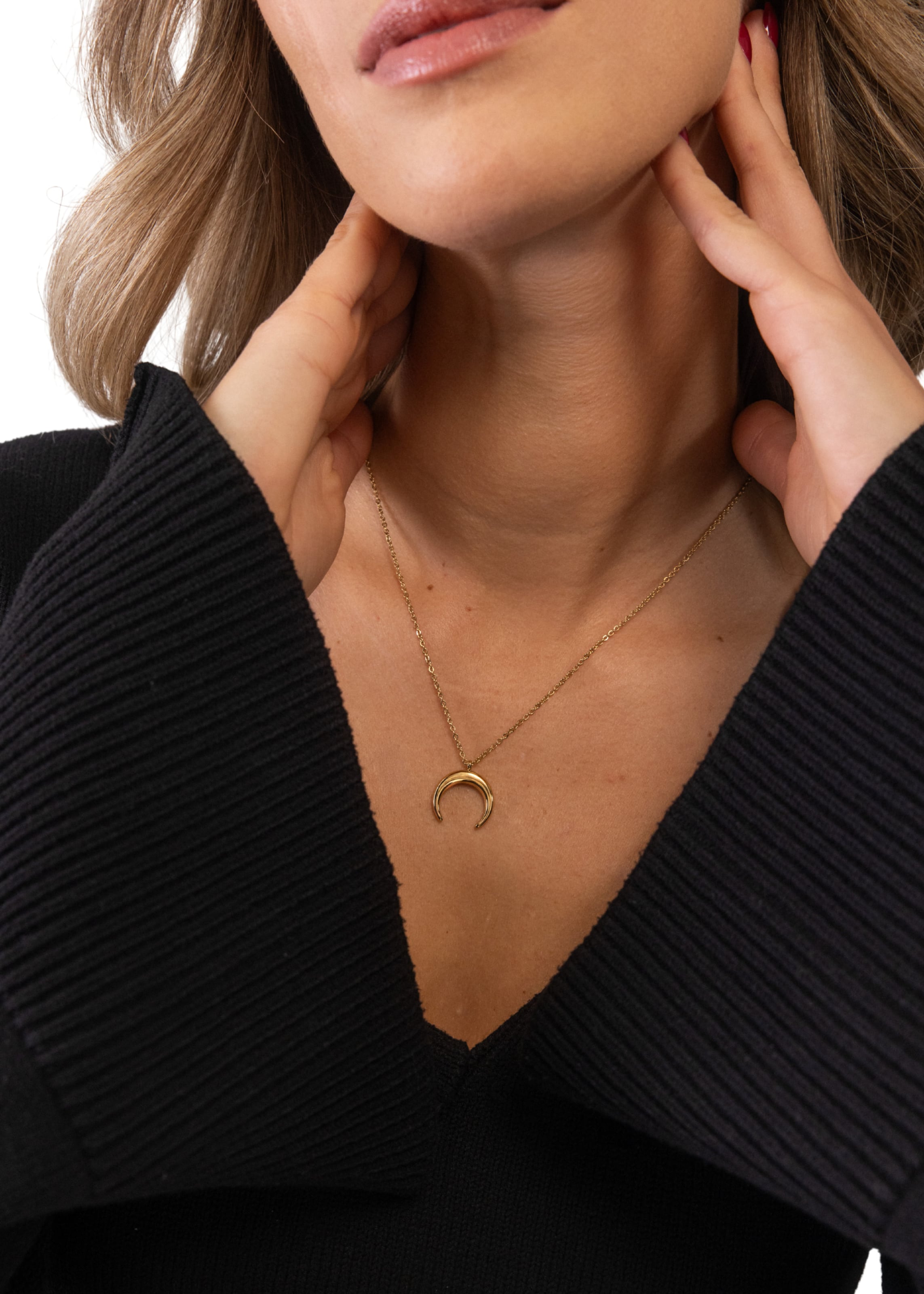 PURELEI Necklace 'Moon' in Gold