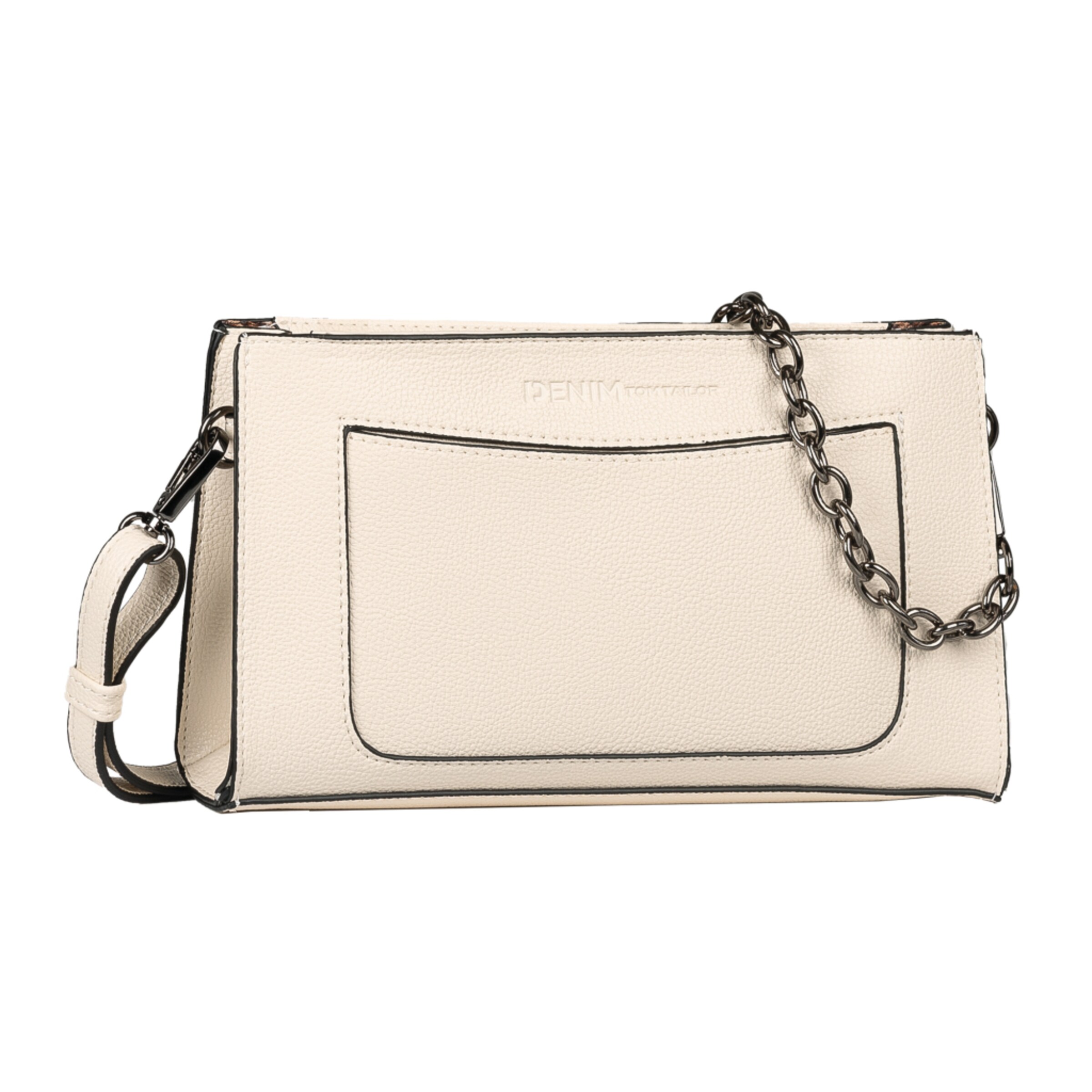 TOM TAILOR DENIM Umhängetasche in Beige: Vorderseite