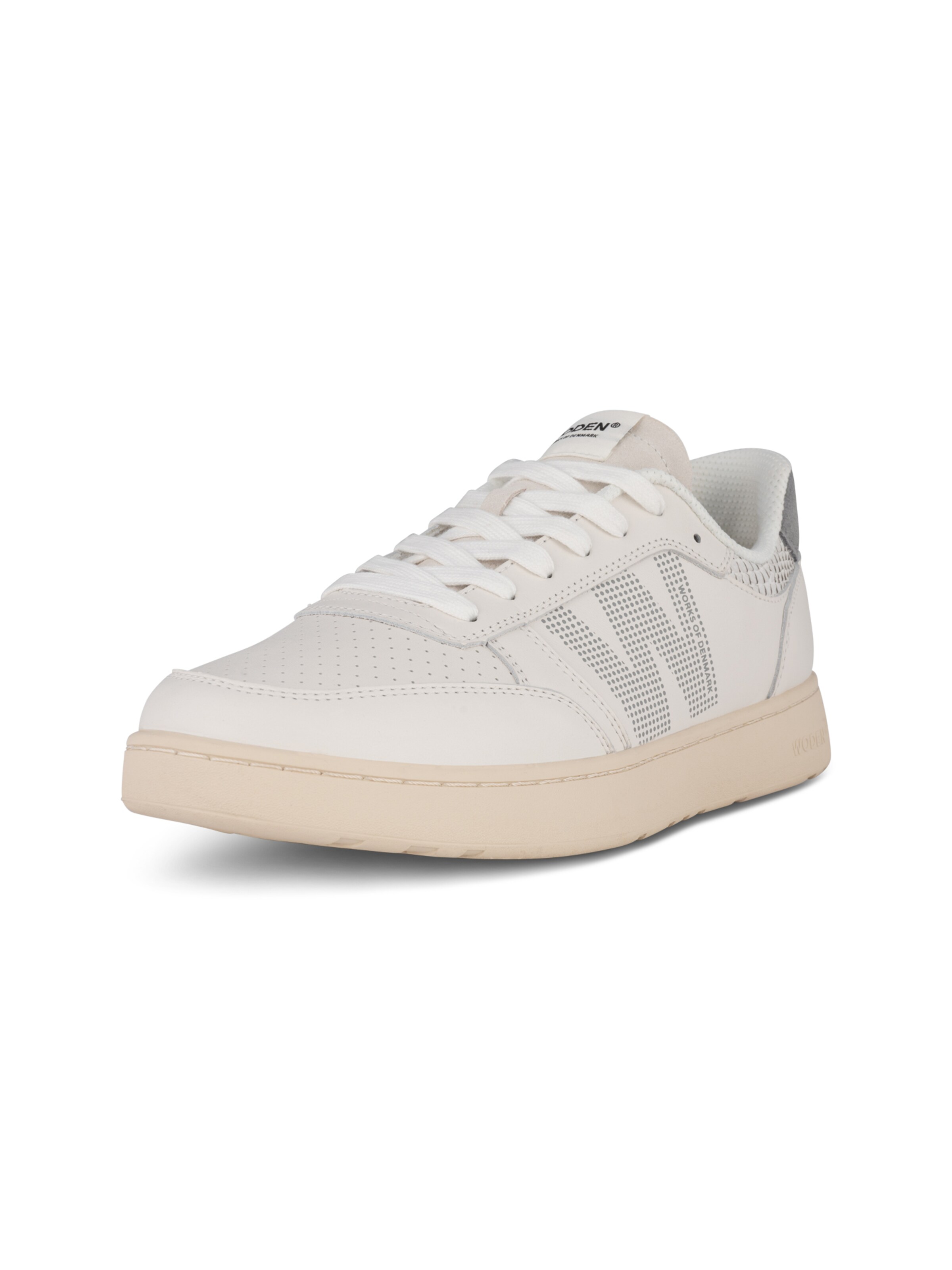 WODEN Sneakers laag 'Frode Leather' in Wit: voorkant