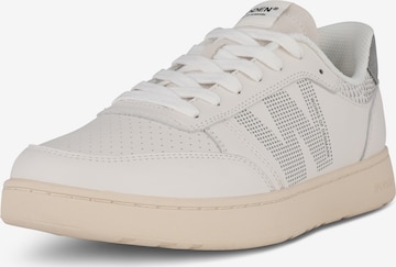 WODEN Platform trainers 'Frode Leather' in White: front