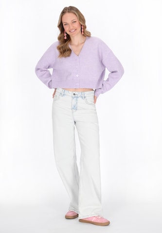 MYMO Gebreid vest 'Young Fashion' in Lila