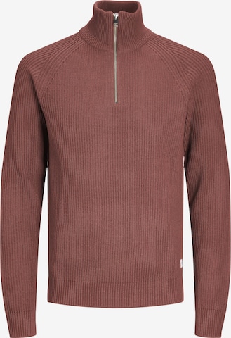 JACK & JONES Sweater 'PANNEL' in Red: front