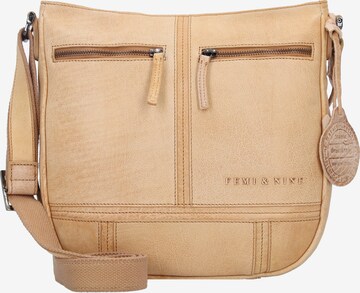 Borsa a tracolla 'Femi & Nine ' di Greenland Nature in marrone: frontale