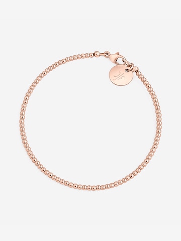 CLASSYANDFABULOUS Jewelry Bracelet 'CLASSYANDFABULOUS Beaded' in Gold: front