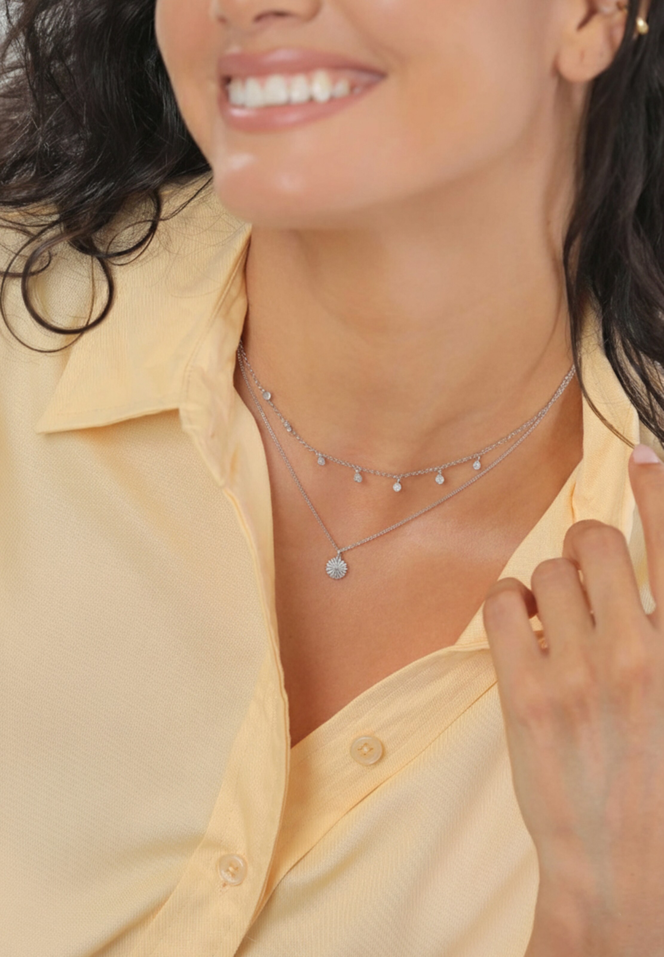 ELLI Αλυσίδα σε ασημί: μπροστά