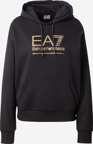 EA7 Emporio ArmaniSweater majica - crna boja: prednji dio