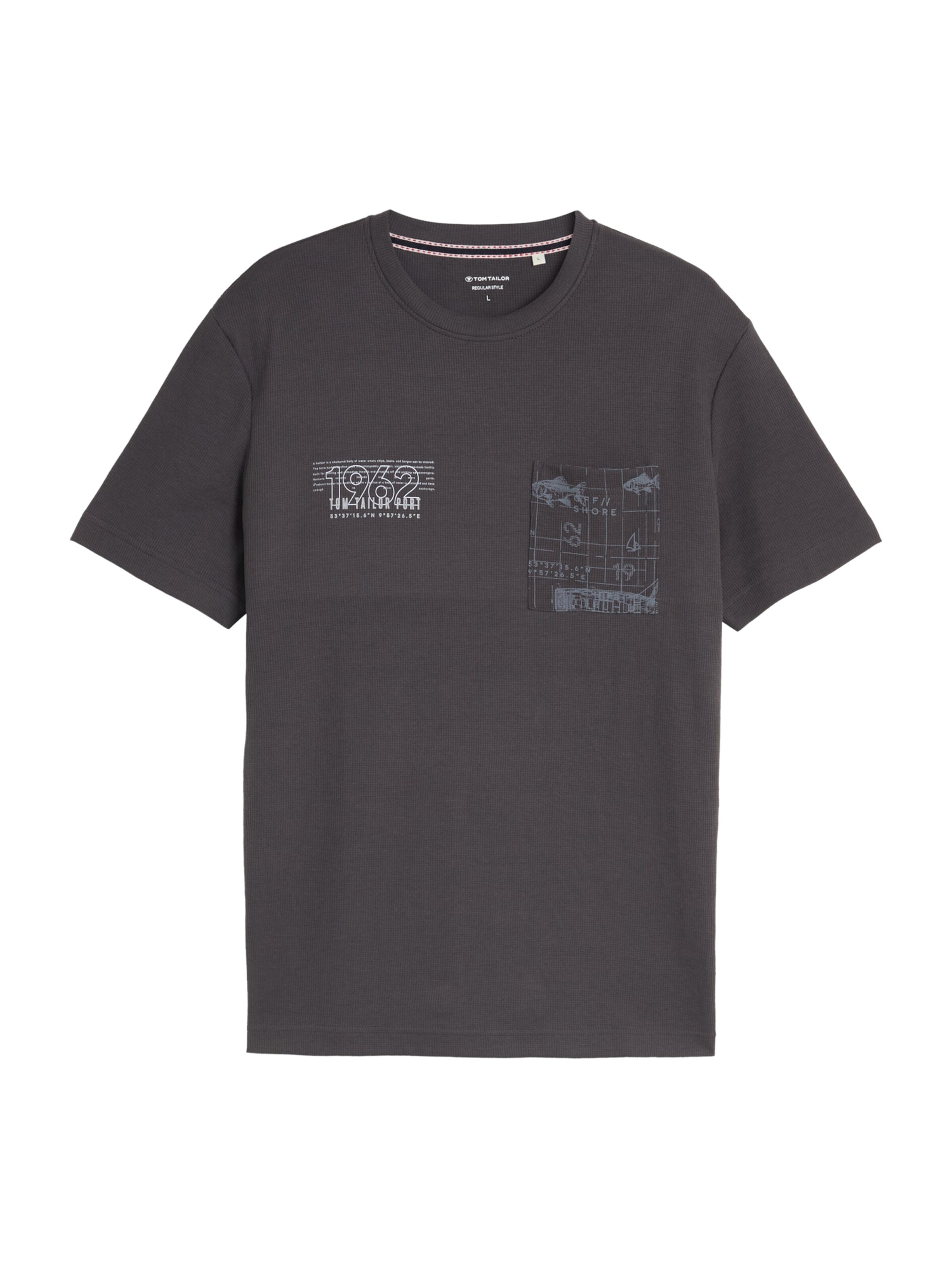TOM TAILOR Shirt in Grijs: voorkant