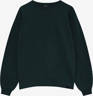 Pull&Bear Mikina – zelená: přední strana