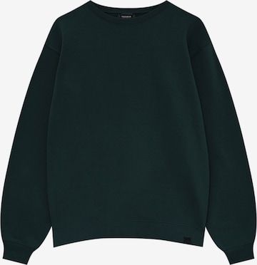 Pull&Bear Sweatshirt in Groen: voorkant