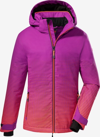 KILLTEC Outdoorjacke in Lila: predná strana