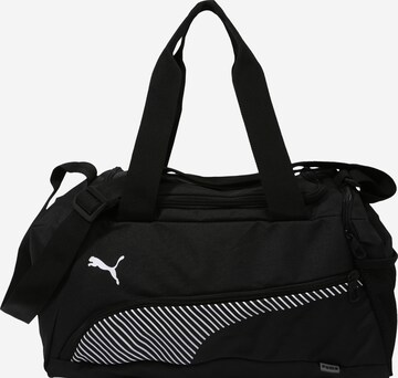 PUMA Sports Bag in Black: front