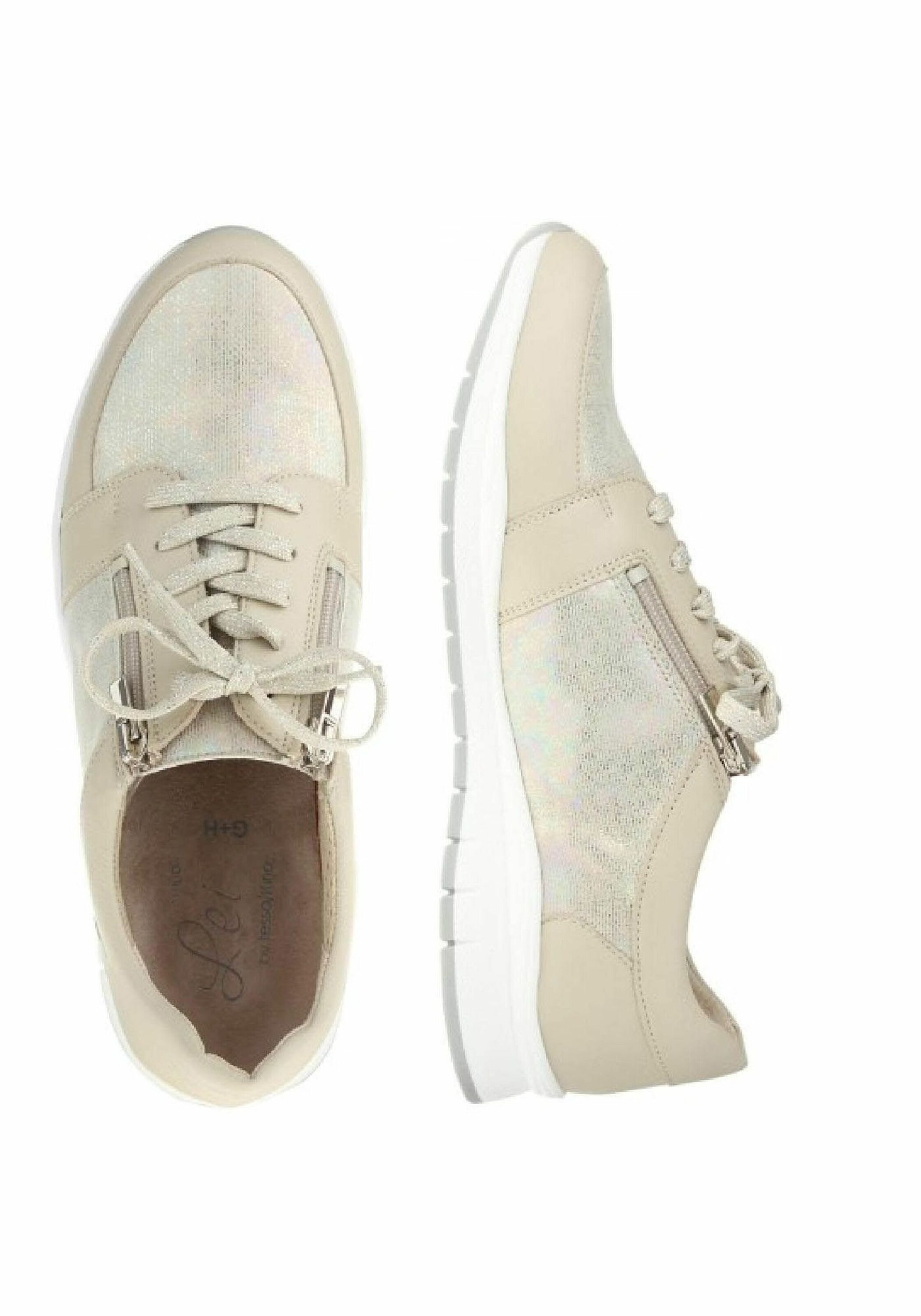 Lei by tessamino Schnürschuh 'Naara' in Beige