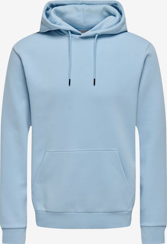 Only & Sons Regular Fit Collegepaita 'ONSCeres' värissä sininen: etupuoli