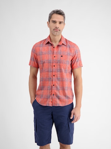 LERROS Regular fit Zakelijk overhemd in Rood: voorkant