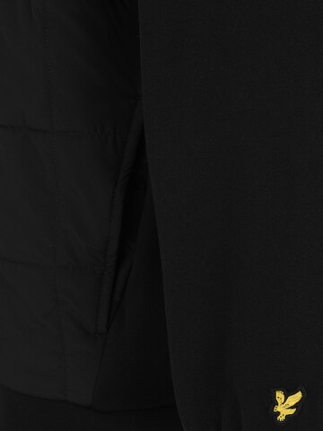 Lyle & Scott Big&Tall - Sudadera con cremallera en negro