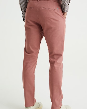 WE Fashion Slimfit Παντελόνι τσίνο σε ροζ