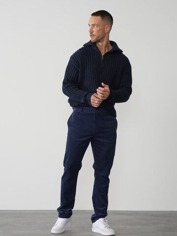 DAN FOX APPAREL Regular Broek 'Berat' in Blauw