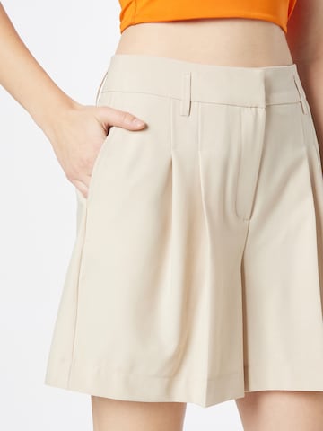 Birgitte Herskind Regular Pleat-Front Pants 'Lena' in Beige