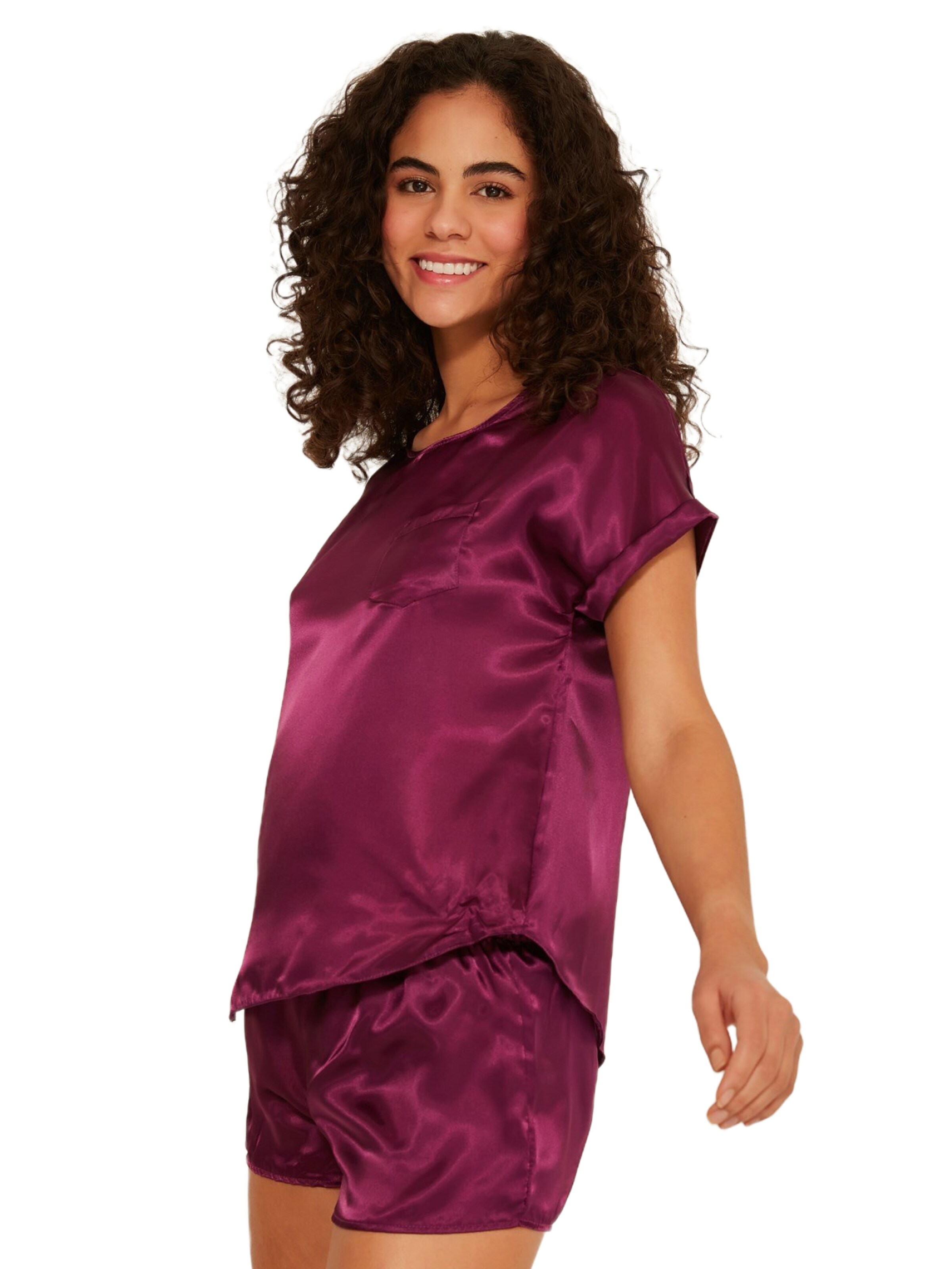 C&City Korte pyjama in Lila