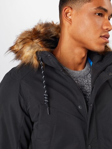 JACK & JONES Tavaline suurus Talveparka 'Sky', värv must