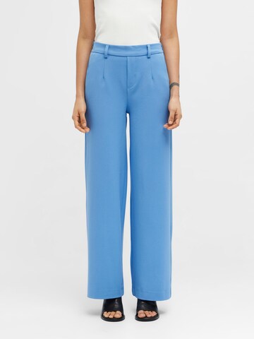 Wide leg Pantaloni 'Lisa' di OBJECT in blu: frontale