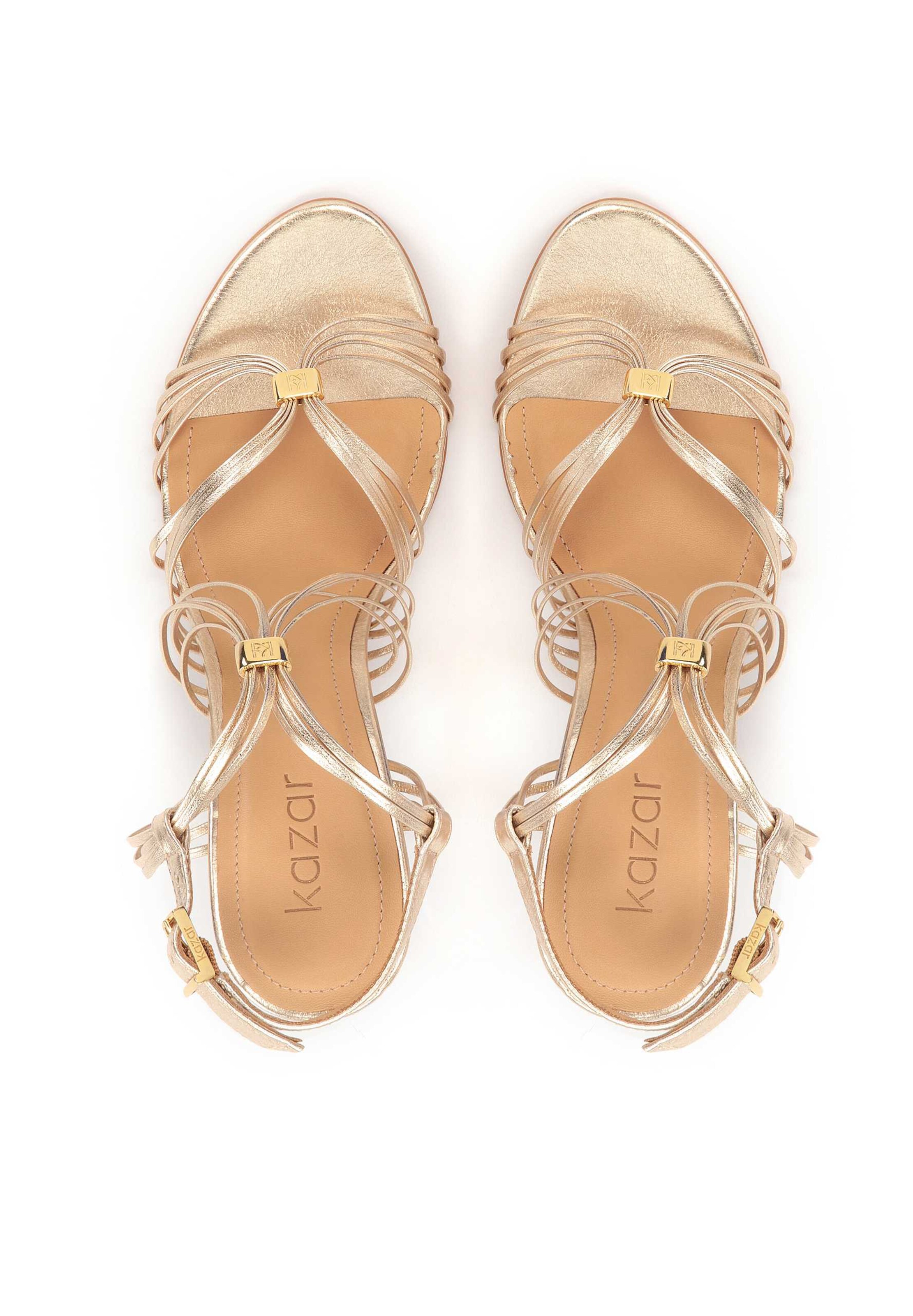 Sandales Kazar en or