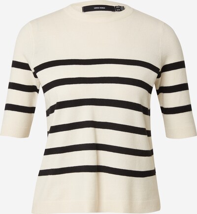 Vero Moda Petite Pullover 'SABA' in creme / schwarz, Produktansicht