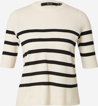 Vero Moda Petite Pullover 'SABA' in creme / schwarz, Produktansicht