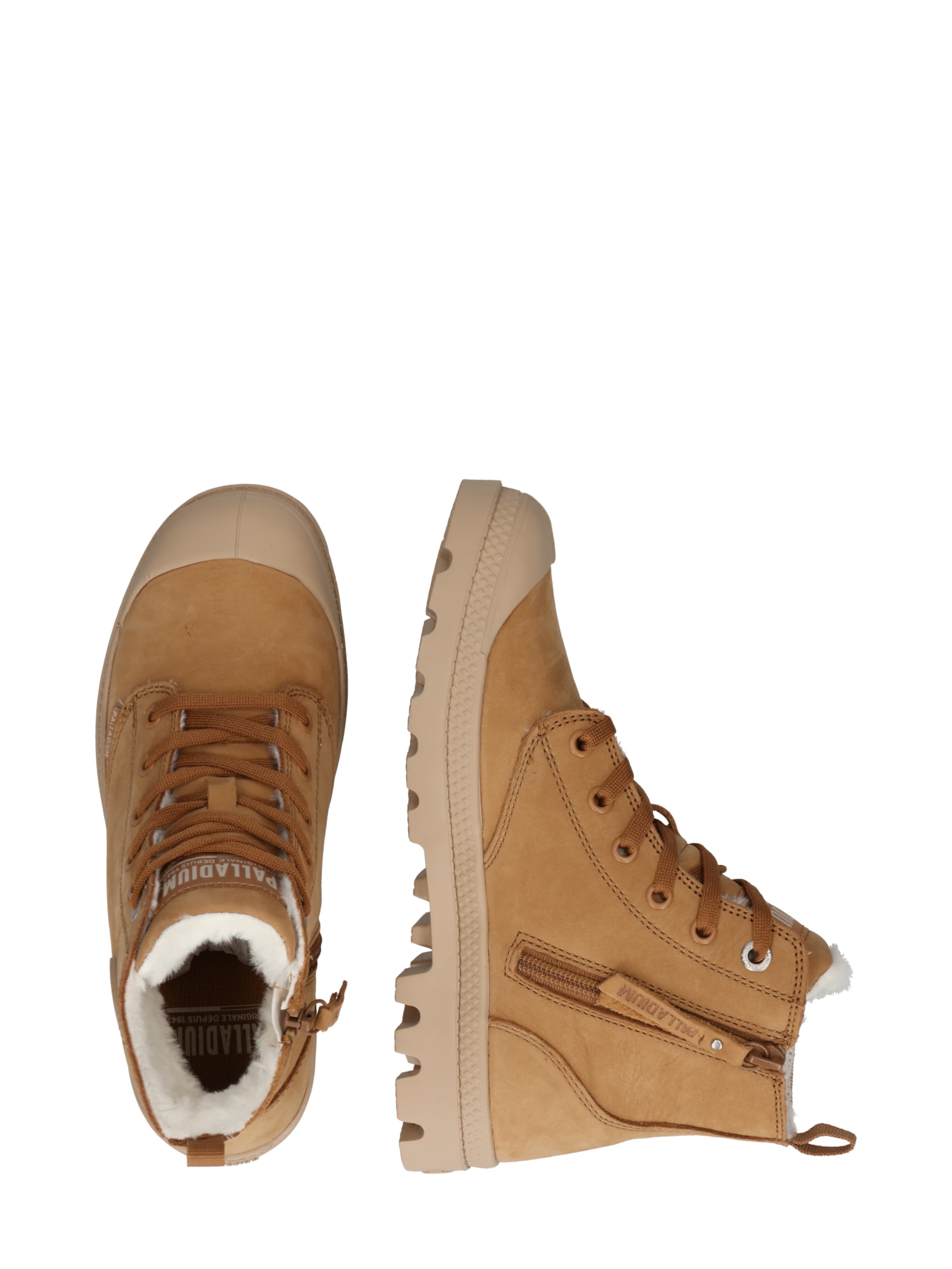 Palladium Сапоги на шнуровке 'Pampa' в Коричневый