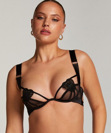 Hunkemöller Bra 'Casanova' in Black: front