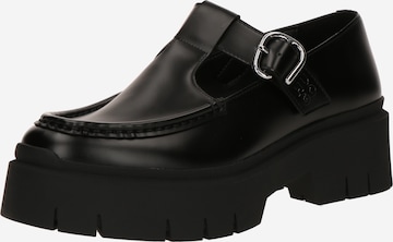 HUGOSlip On cipele 'Kris' - crna boja: prednji dio